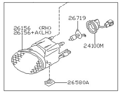 قطعه اصلی Fog Lamp Assy-LH فابریک نیسان (سمت چپ)