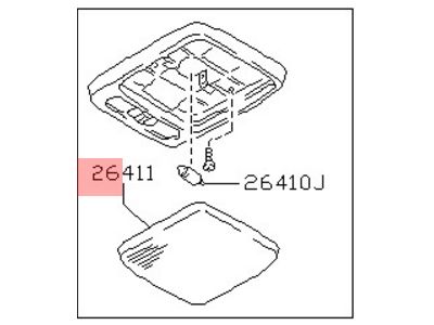 قطعه اصلی Map Lamp Assy فابریک نیسان