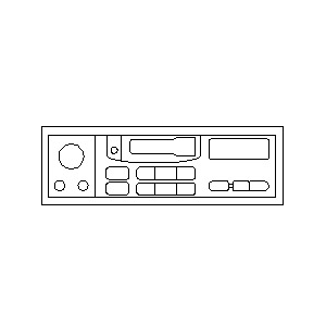 قطعه اصلی Radio Unit-W/Cassette فابریک نیسان