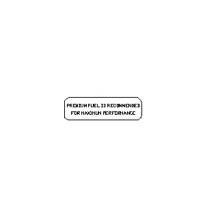 قطعه اصلی Label-Caution, Unleaded Fuel Only فابریک نیسان