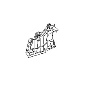 قاب گلگیر داخل موتور سمت راست نیسان ماکسیما استوک اصلی OEM کد 64838-40U00