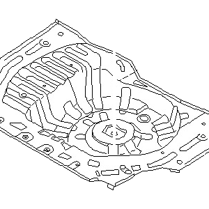 قطعه اصلی Floor-Rear, Rear فابریک نیسان (عقب)