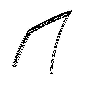 قطعه اصلی Glass Run Rubber-Rear Door Window, RH فابریک نیسان (سمت راست – عقب)