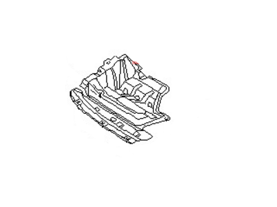 سینی زیر موتور سمت راست نیسان ماکسیما استوک اصلی OEM کد 75898-2Y100