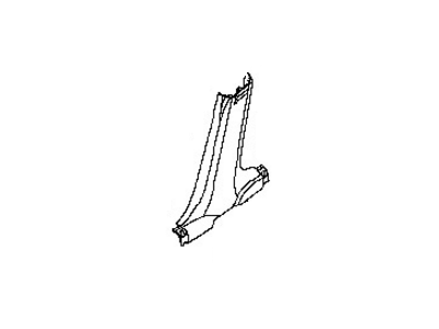 قطعه اصلی Garnish-Center Pillar, Lower RH فابریک نیسان (سمت راست - پایین)