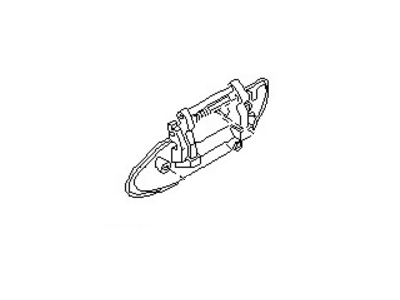 قطعه اصلی Handle Assy-Outside, Rear Door RH فابریک نیسان (سمت راست - عقب)