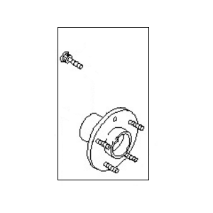 قطعه اصلی Hub Assy-Road Wheel, Front فابریک نیسان (جلو)