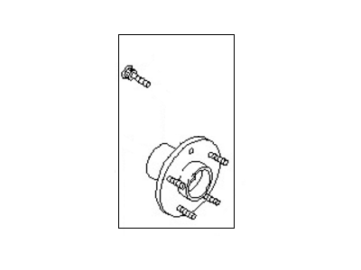 قطعه اصلی Hub Assy-Road Wheel, Front فابریک نیسان (جلو)