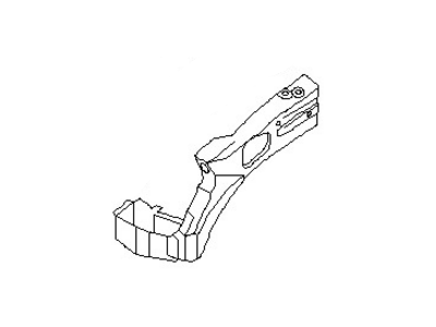 تقویت کننده پالونی گلگیر سمت چپ نیسان ماکسیما استوک اصلی OEM کد 64181-2Y900