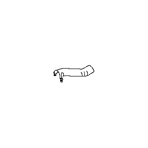 قطعه اصلی Heat Insulator-Exhaust Tube, Center Upper فابریک نیسان (بالا)