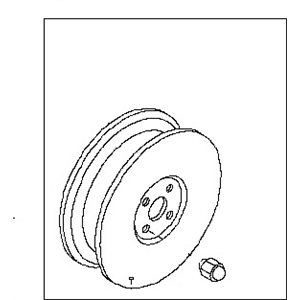 قطعه اصلی Wheel-Aluminum فابریک نیسان