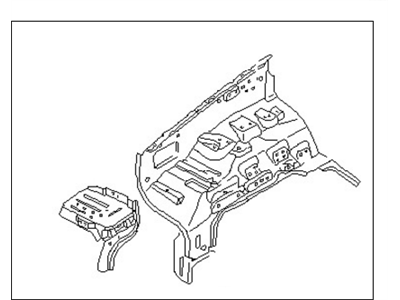 سرشاسی جلو سمت راست ماکسیما استوک اصلی OEM کد 64100-4Y930