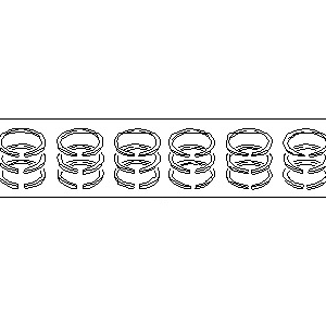 رینگ پیستون استوک اصلی نیسان ماکسیما OEM کد 12035-8J100