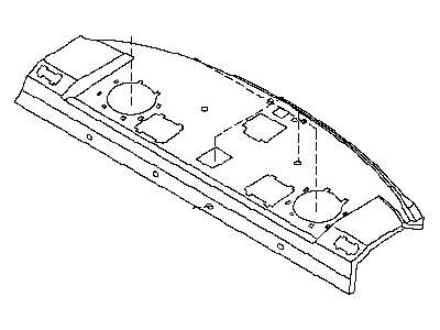 قطعه اصلی Finisher-Rear Parcel Shelf فابریک نیسان (عقب)