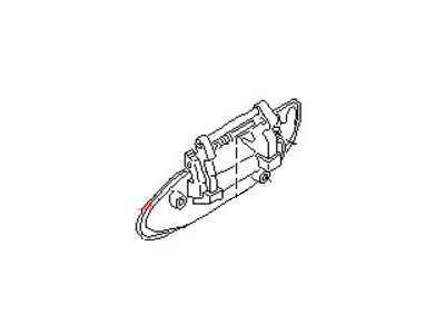 قطعه اصلی Handle Assy-Front Door Outside, RH فابریک نیسان (سمت راست - جلو)