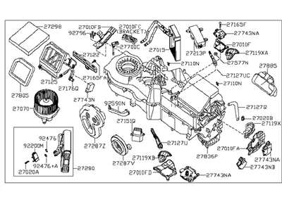 قطعه اصلی Heating Unit Assy-Front فابریک نیسان (جلو)