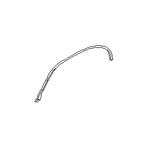 قطعه اصلی Weatherstrip-Roof Drip, RH فابریک نیسان (سمت راست)
